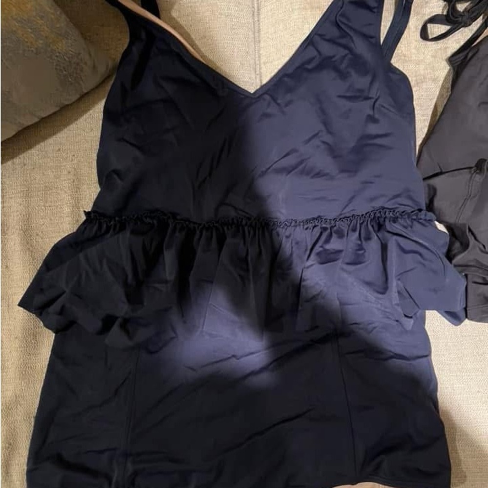 Elegant Navy Blue Women's Top